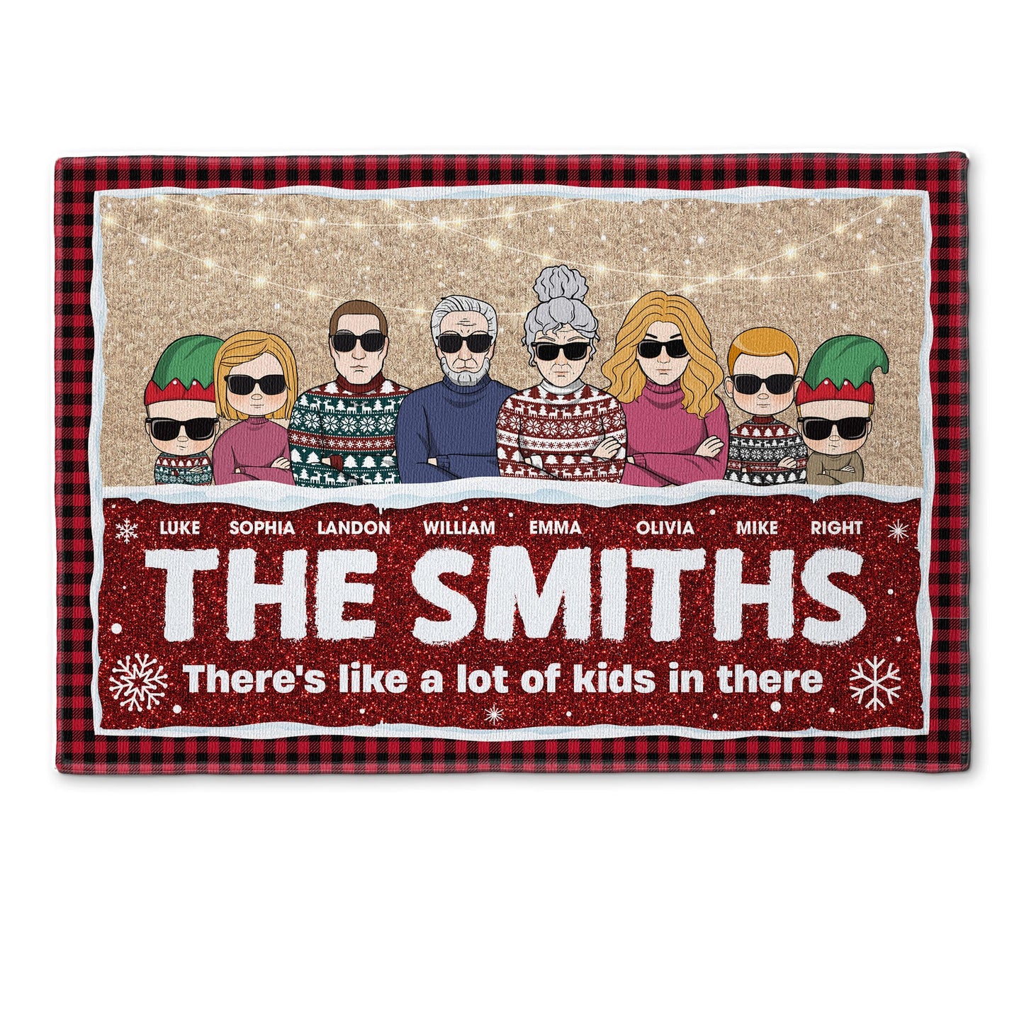 There's Like A Lot Of Kids In Here - Personalized Doormat