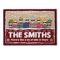 There's Like A Lot Of Kids In Here - Personalized Doormat