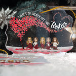 There's No Greater Gift Than Besties - Personalized Acrylic Ornament - Christmas Gift For Besties, Soul Sisters, Sistas