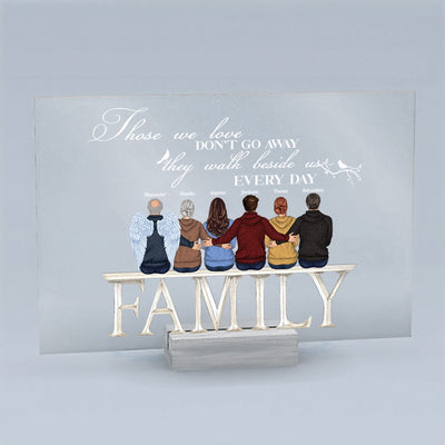 There's A Little Bit Of Heaven In Our Home - Personalized Acrylic Plaque