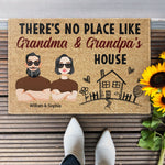There's No Place Like Grandparent's House - Personalized Doormat