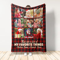 These Are A Few Of My Favorite Things - Personalized Photo Blanket