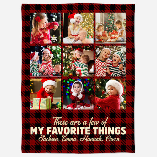 These Are A Few Of My Favorite Things - Personalized Baby Photo Blanket