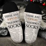 These Are My Reading Socks - Personalized Crew Socks
