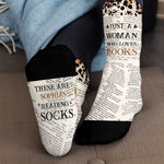 These Are My Reading Socks - Personalized Crew Socks