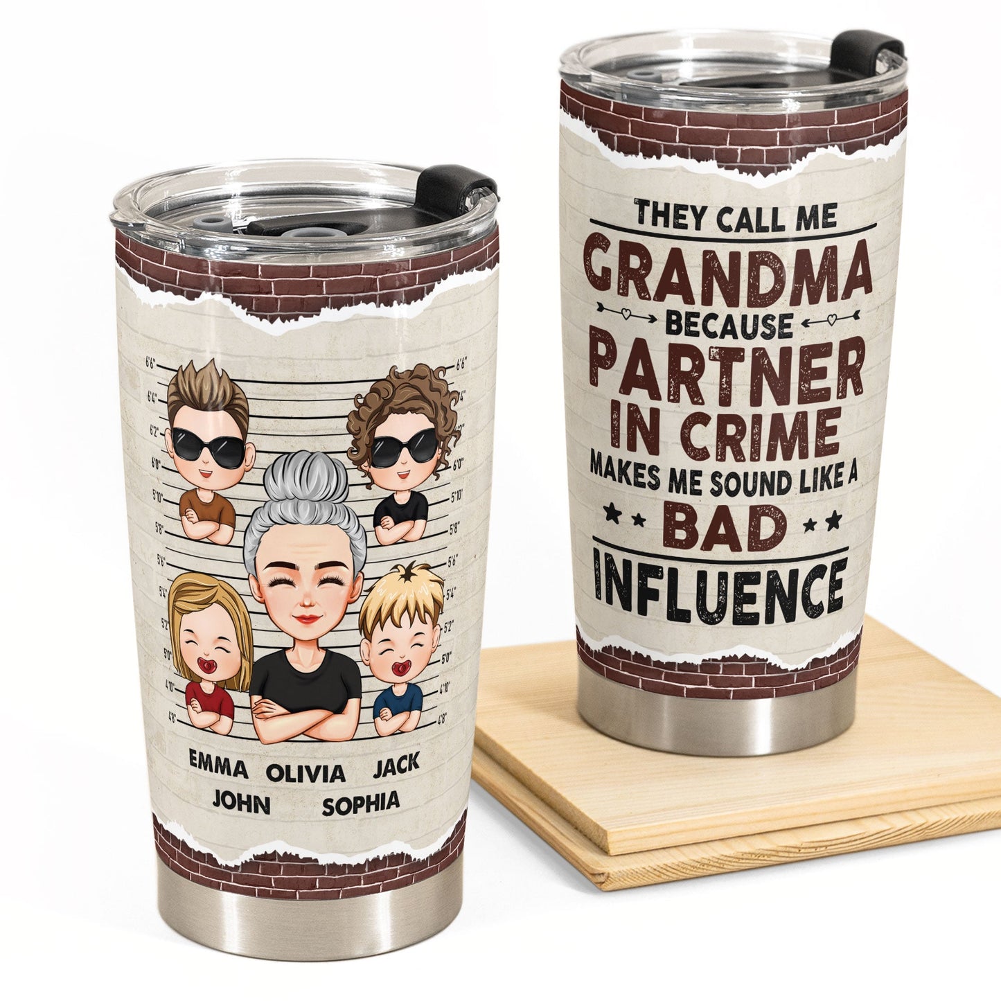 They Call Me Grandma - Personalized Tumbler Cup