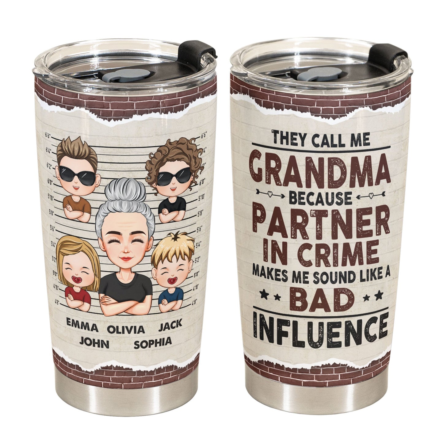 They Call Me Grandma - Personalized Tumbler Cup