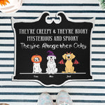 They're Creepy & They're Kooky - Personalized Custom Shaped Doormat