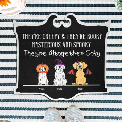 They're Creepy & They're Kooky - Personalized Custom Shaped Doormat