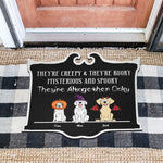 They're Creepy & They're Kooky - Personalized Custom Shaped Doormat