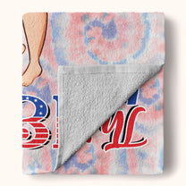 Thick Thighs American Vibes - Personalized Beach Towel