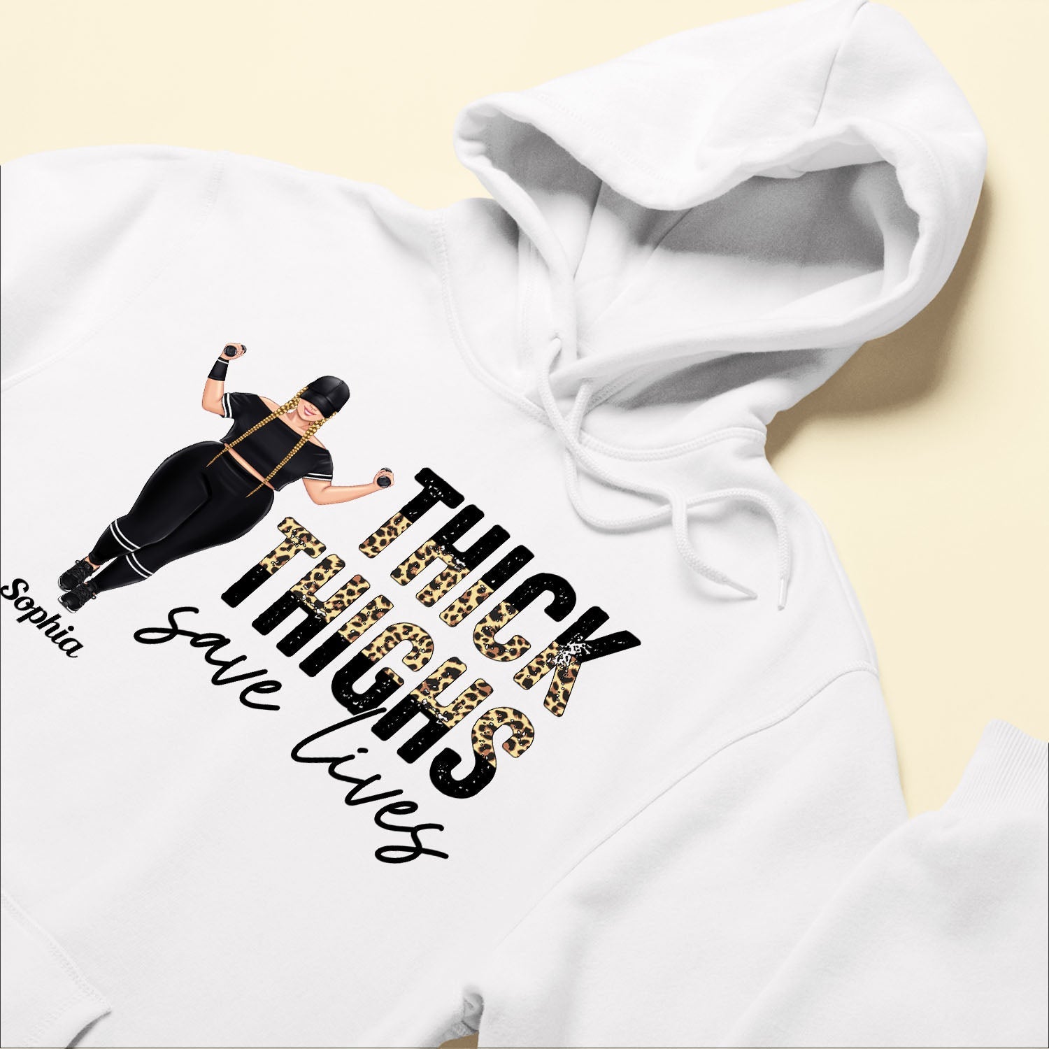 Thick Thighs Save Lives - Personalized Shirt - Birthday Gift Funny Gift For Gymer - Big Girl Fitnes