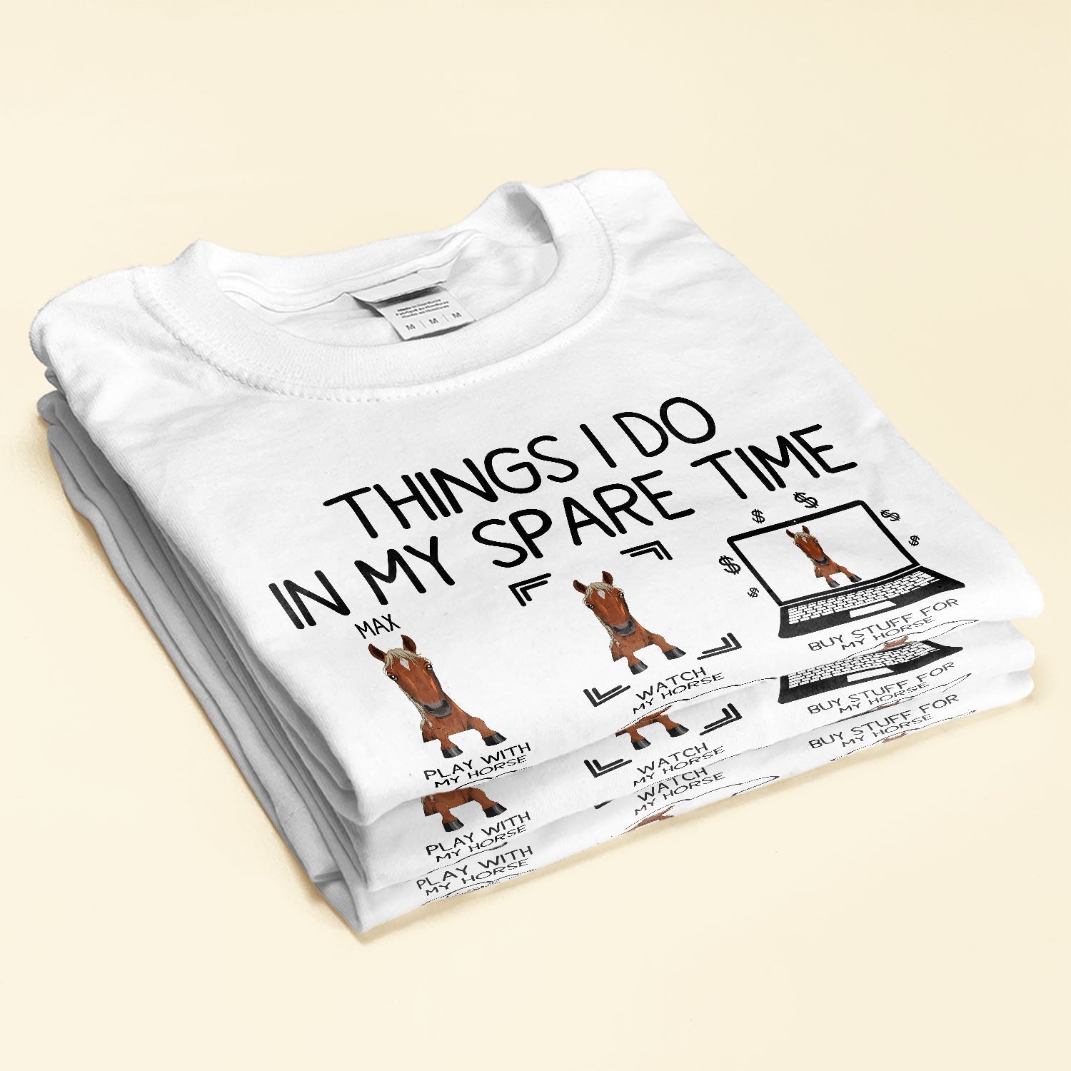 Things I Do In My Spare Time Horse - Personalized Shirt