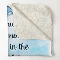 Think Of This As A Hug From Dad To You - Personalized Blanket