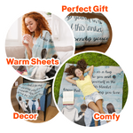 Think Of This As A Hug From Dad To You - Personalized Blanket
