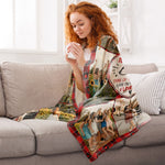 Think Of This Blanket As A Hug Gift For Bestie - Personalized Photo Blanket