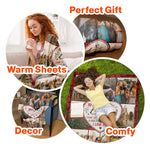 Think Of This Blanket As A Hug Gift For Bestie - Personalized Photo Blanket
