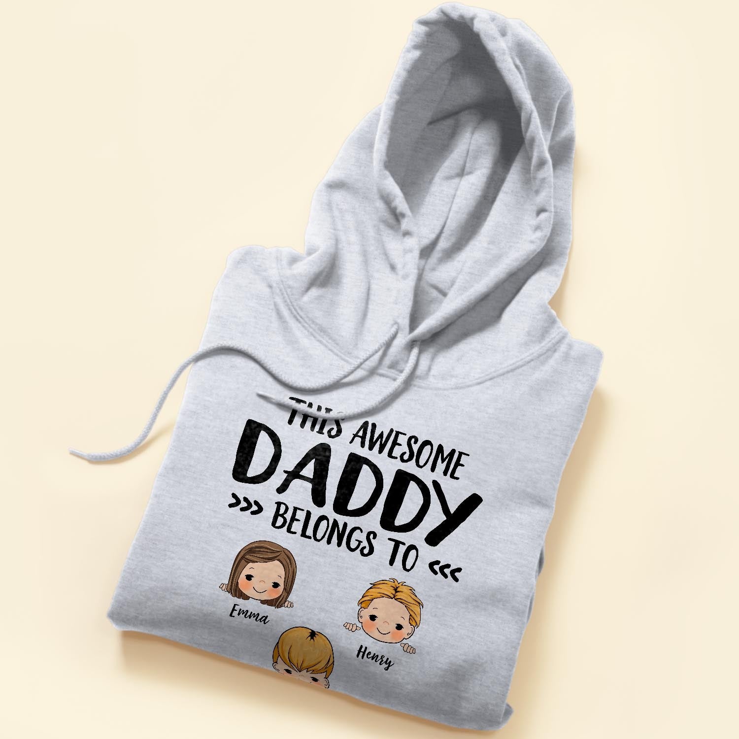 This Awesome Daddy Belongs To  - Personalized Shirt - Father's Day, Birthday, Funny  Gift For Dad, Father, Husband - Gift From Wife, Son, Daughter  