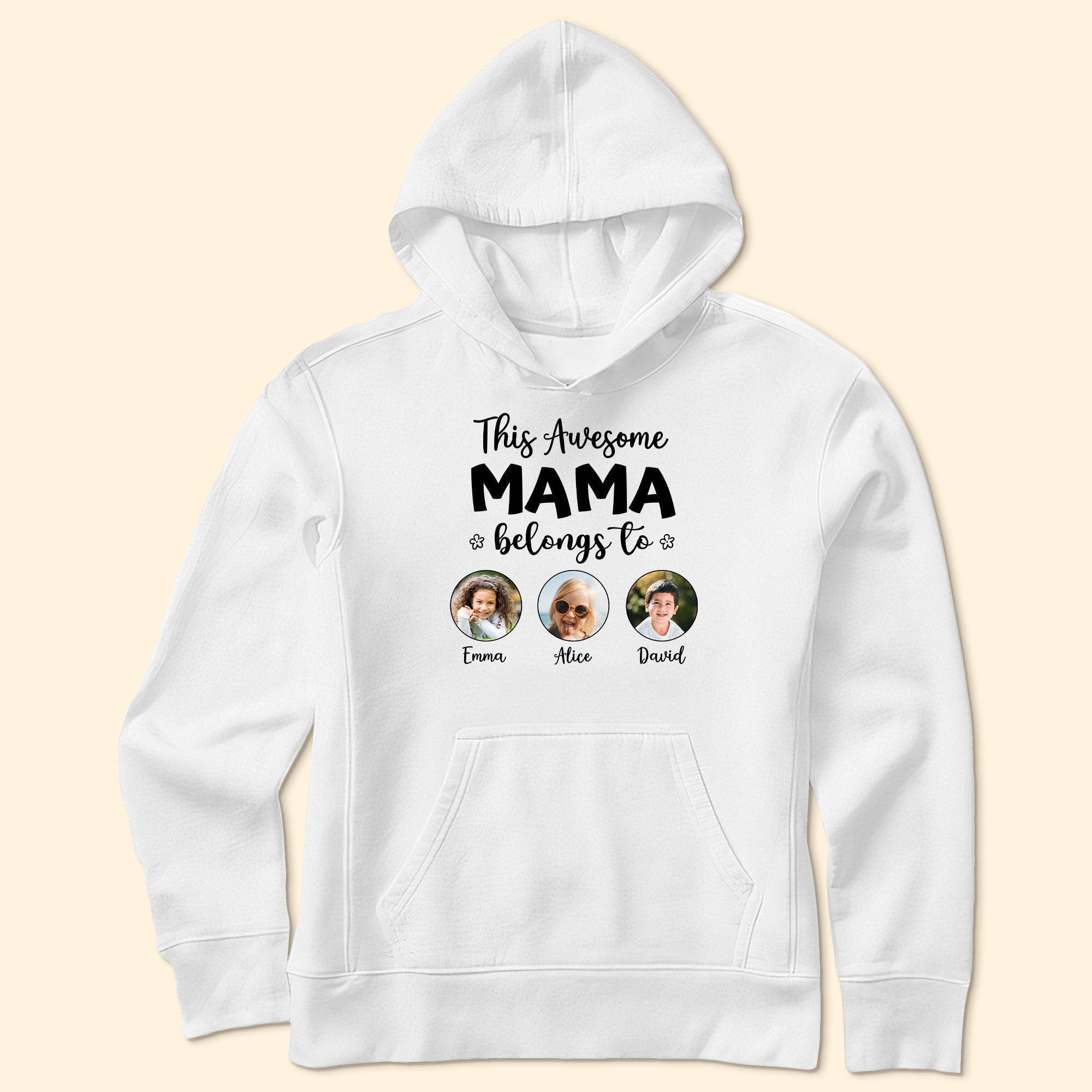 This Awesome Mama Belongs To - Personalized Photo Shirt