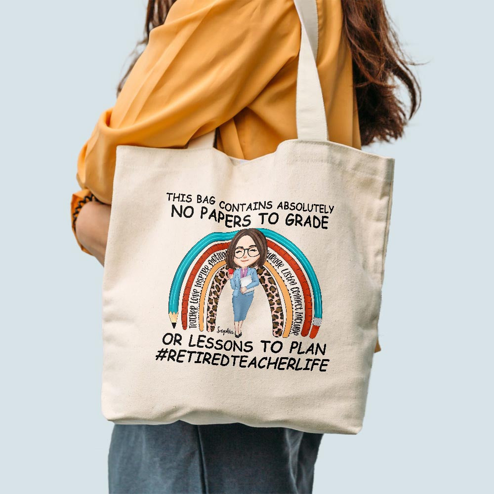 JXGZSO Borsa tote per insegnante con scritta in lingua inglese JXGZSO Borsa tote per insegnante con scritta in lingua inglese
