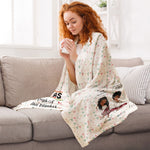 This Blanket As A Hug For You Sistas - Personalized Blanket - Birthday Gifts For Sistas, Black Women