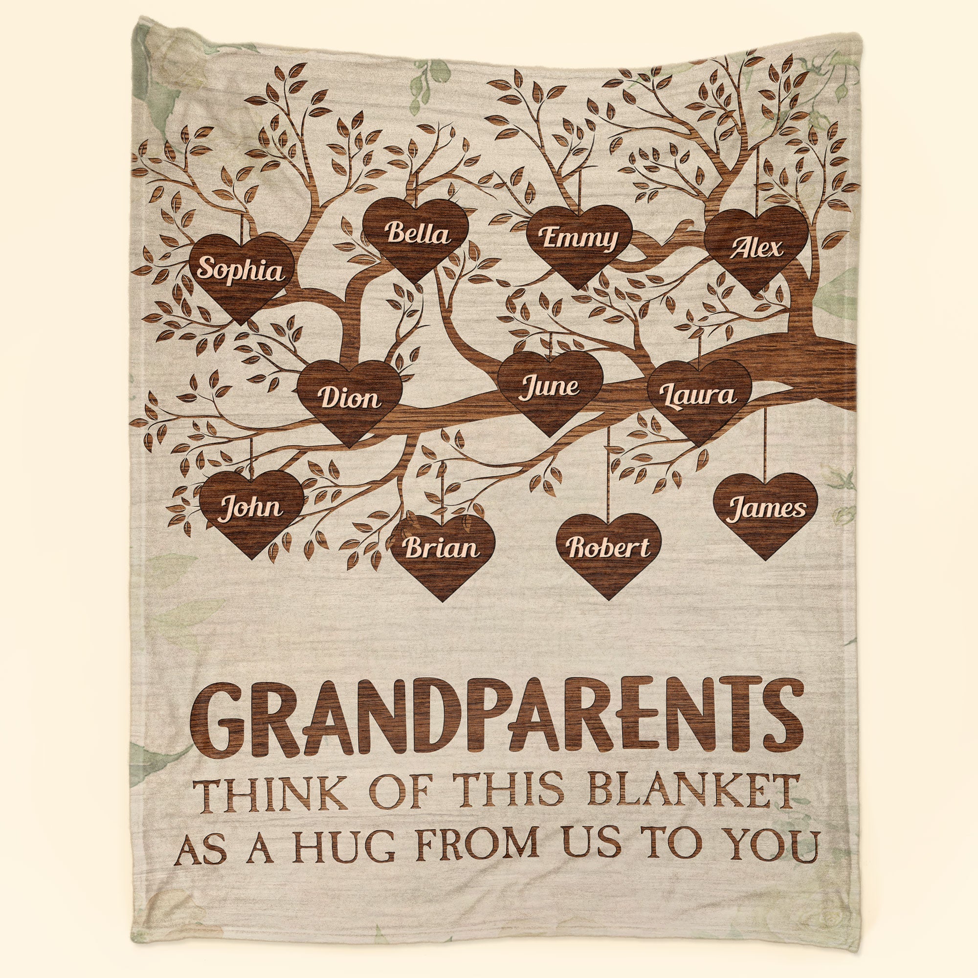 This Blanket As A Hug From Us To You - Personalized Blanket