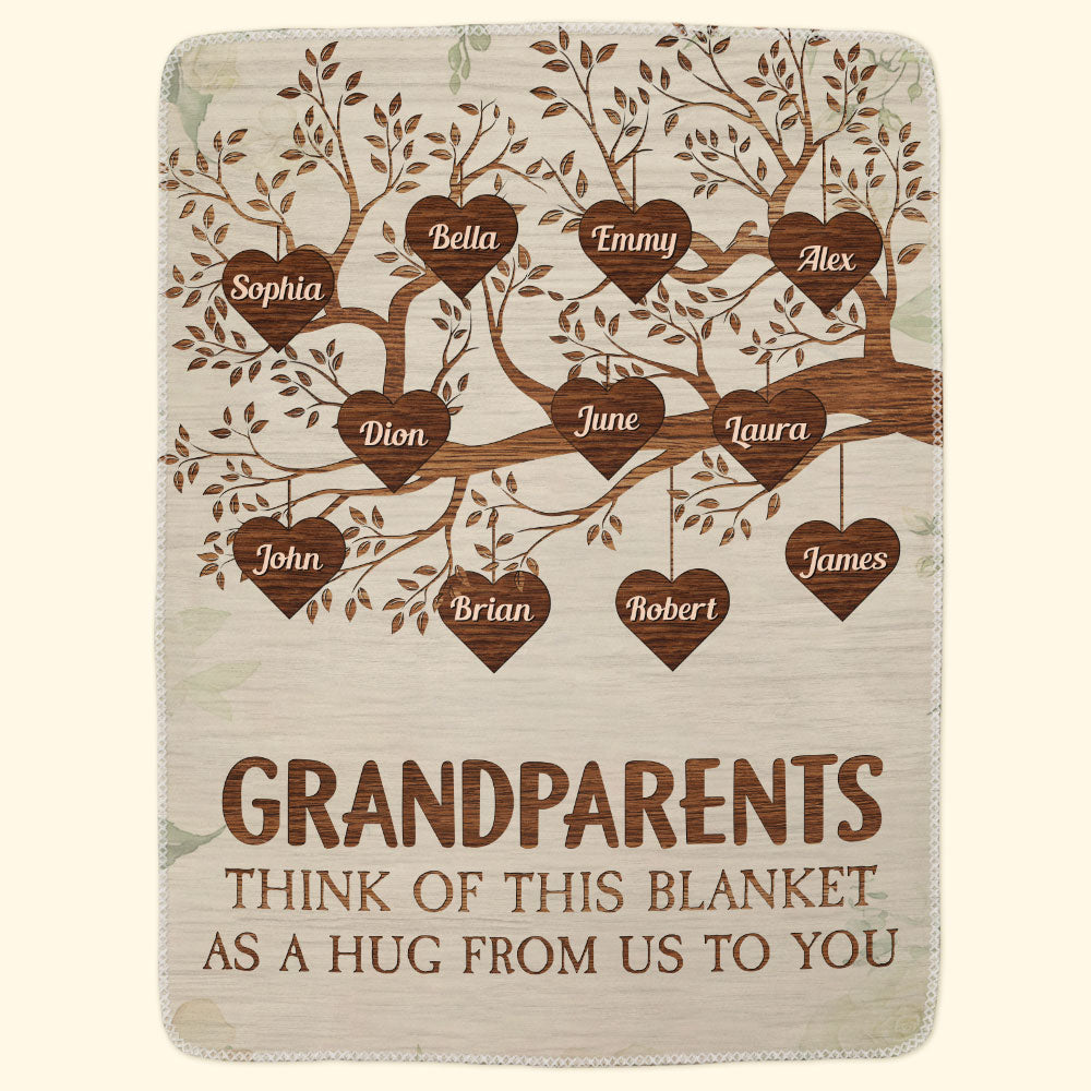 This Blanket As A Hug From Us To You - Personalized Blanket