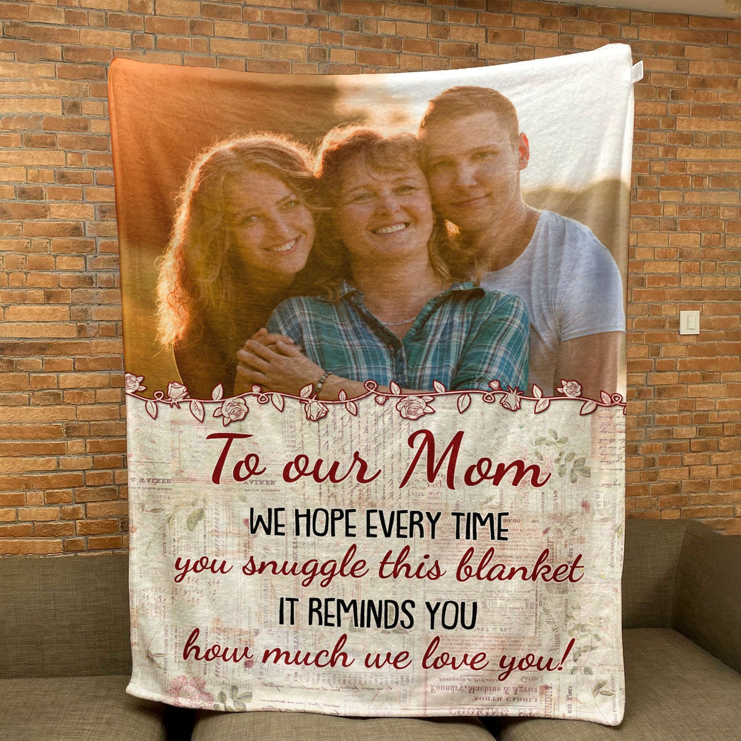 This Blanket Reminds You How Much We Love You - Personalized Photo Blanket