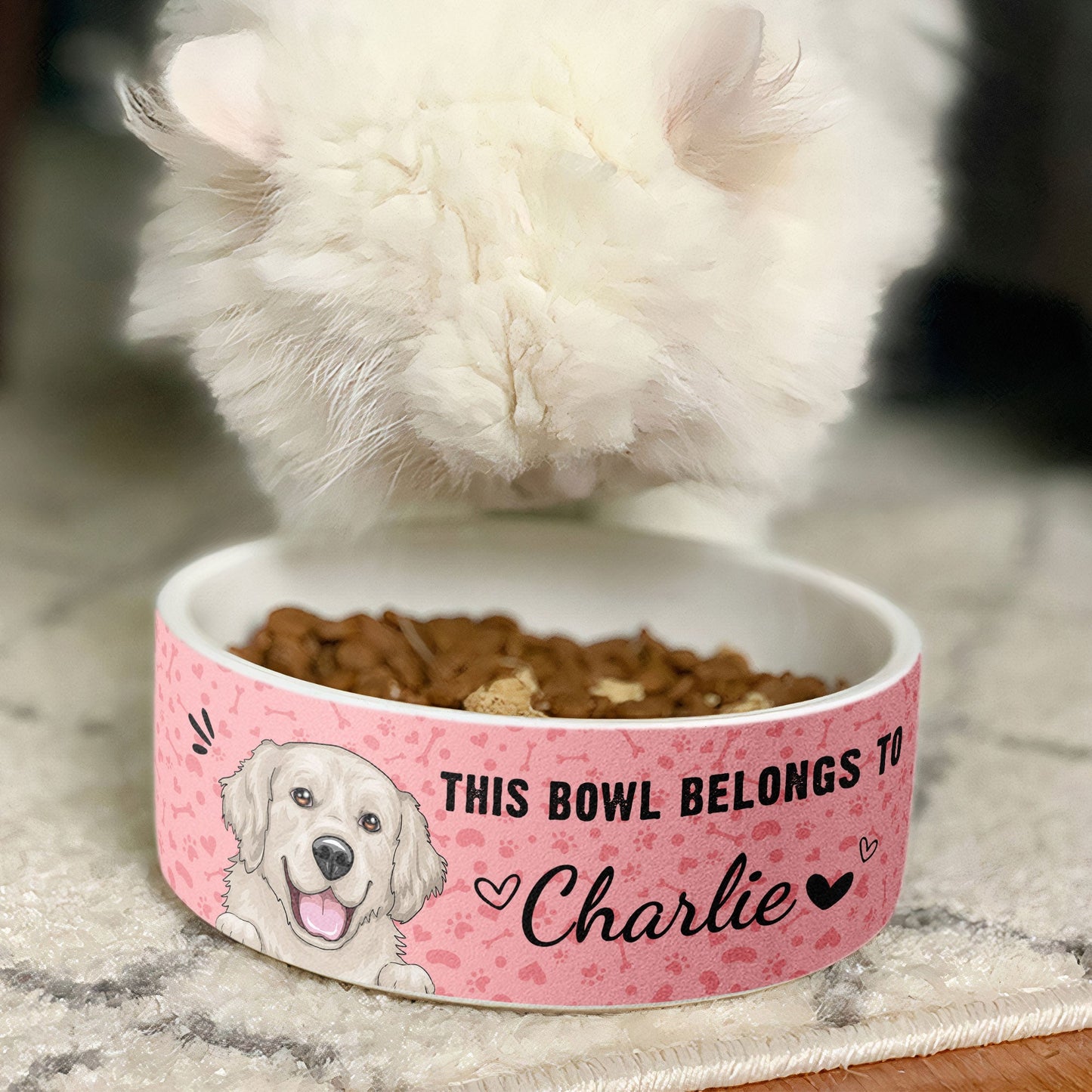 This Bowl Belongs To - Personalized Pet Bowl