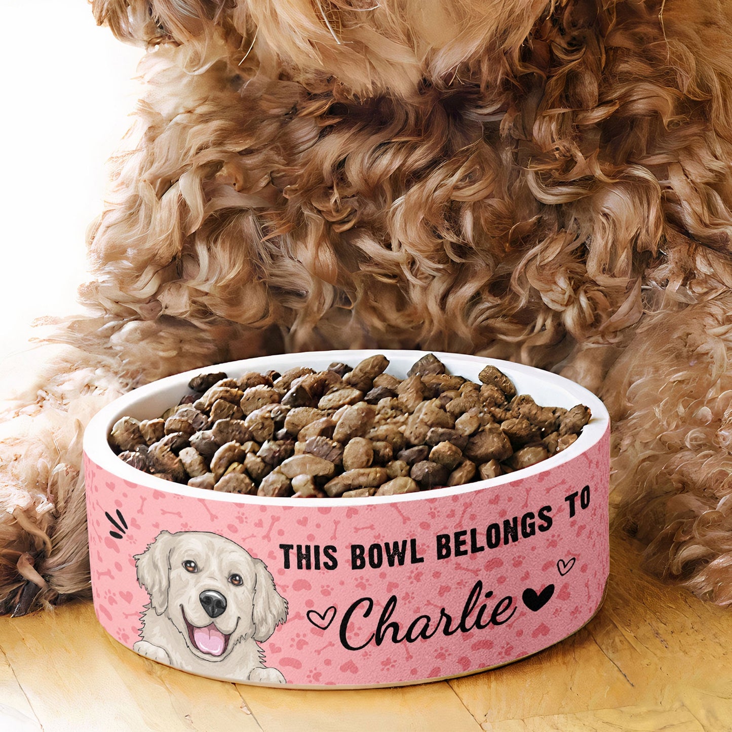 This Bowl Belongs To - Personalized Pet Bowl