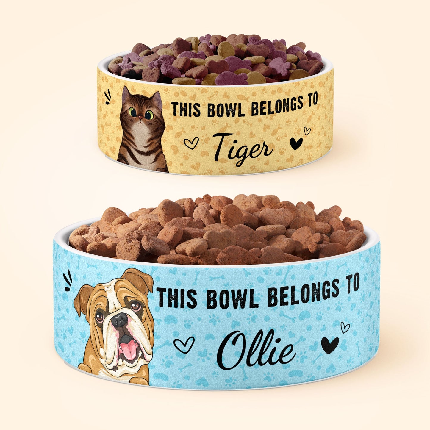 This Bowl Belongs To - Personalized Pet Bowl