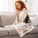 This Christmas I'll Be Snuggled Up In Mommy's Tummy - Personalized Photo Blanket