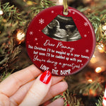 This Christmas I'll Be Snuggled - Personalized Photo Ceramic Ornament
