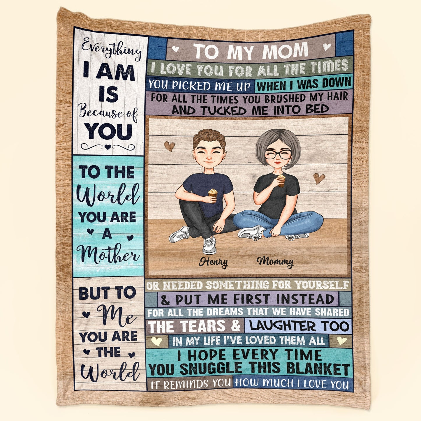 This Cozy Blanket Reminds You How Much We Love You - Personalized Blanket