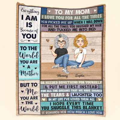 This Cozy Blanket Reminds You How Much We Love You - Personalized Mom Blanket