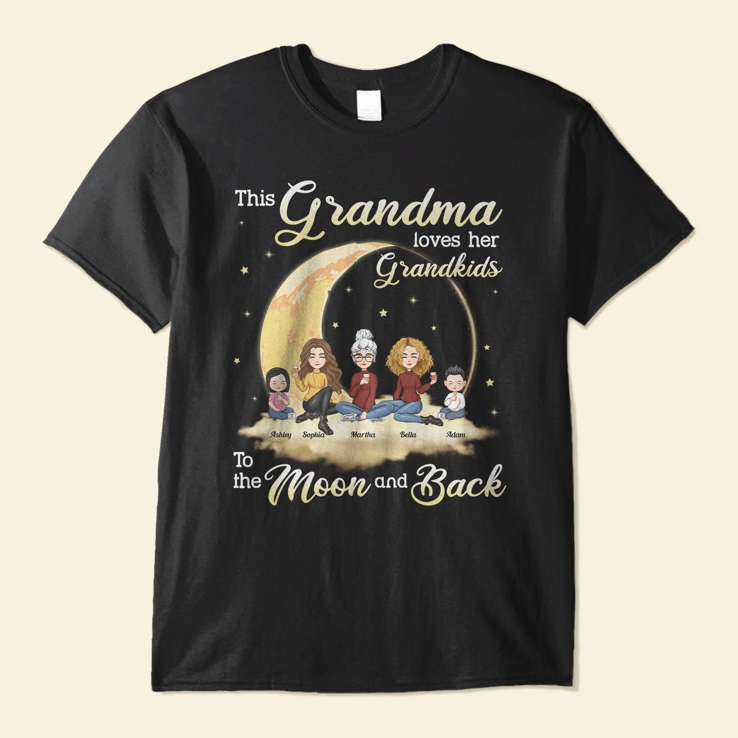 This Grandma Loves Her Grandkids - Personalized Shirt - Mother'S Day, Loving, Birthday Gift For Grandma, Gigi, Nana, Mimi, Granny, Grammy