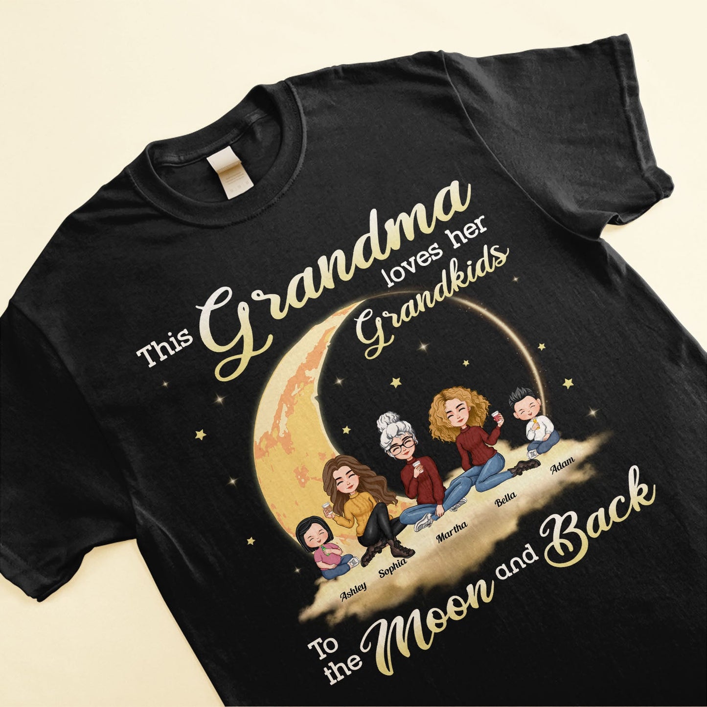 This Grandma Loves Her Grandkids - Personalized Shirt - Mother'S Day, Loving, Birthday Gift For Grandma, Gigi, Nana, Mimi, Granny, Grammy