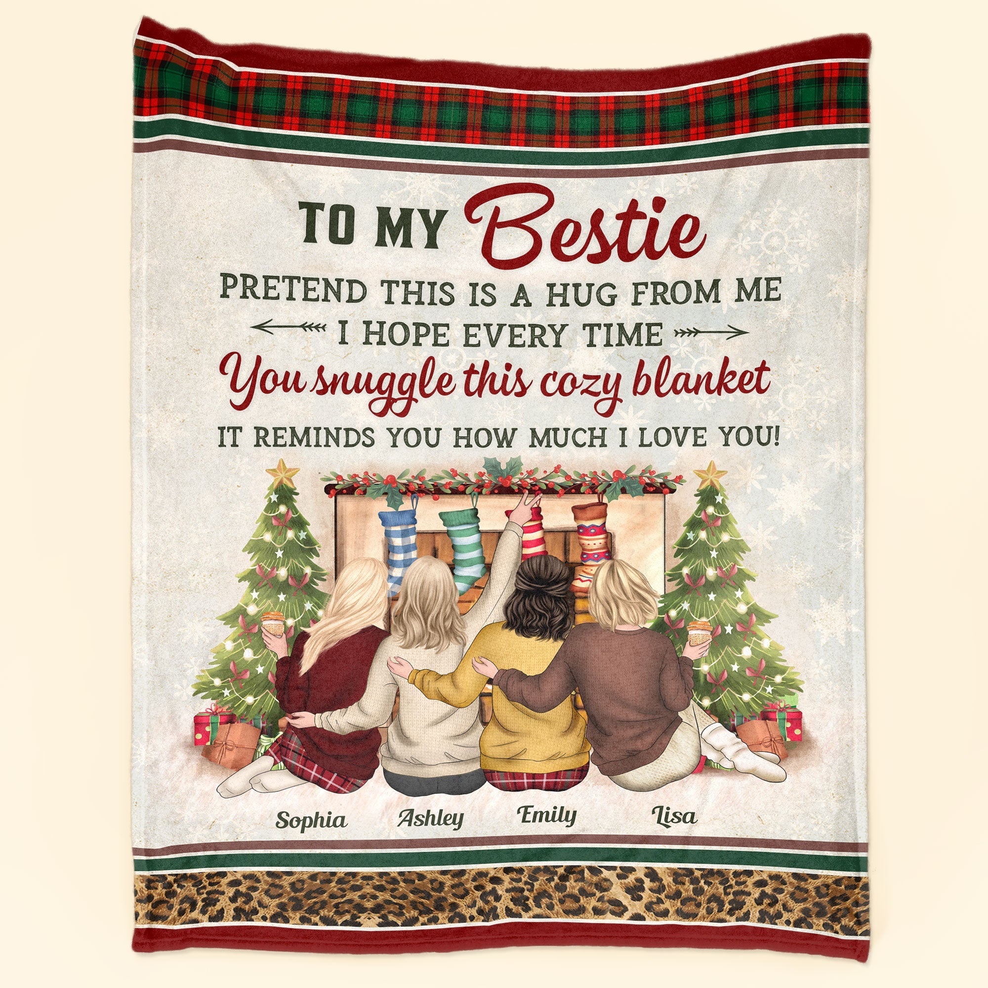 This Is A Hug From Me - Personalized Blanket - Birthday, Christmas, New Year Gift For Besties, Best Friends, Soul Sisters