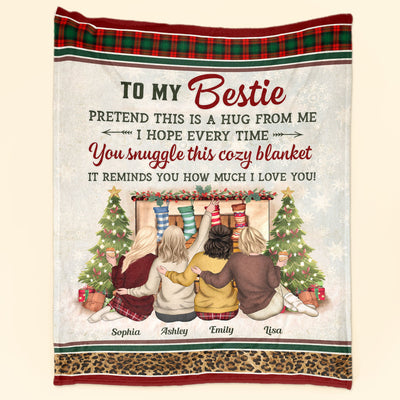 This Is A Hug From Me - Personalized Blanket - Birthday, Christmas, New Year Gift For Besties, Best Friends, Soul Sisters
