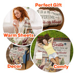 This Is A Hug From Me - Personalized Blanket - Birthday, Christmas, New Year Gift For Besties, Best Friends, Soul Sisters