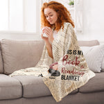 This Is My Book Reading Blanket - Cartoon Version - Personalized Blanket