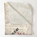 This Is My Book Reading Blanket - Cartoon Version - Personalized Blanket