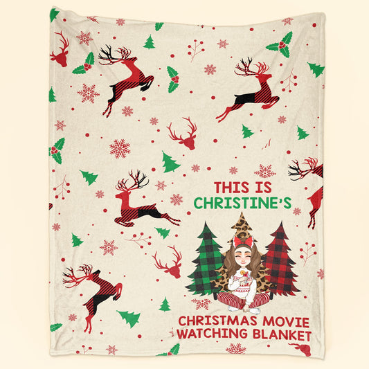 This Is My Christmas Movie Watching Blanket - Personalized Blanket