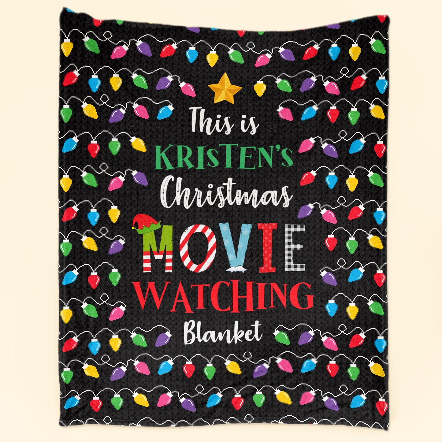 This Is My Christmas Movie Watching Blanket - Personalized Blanket