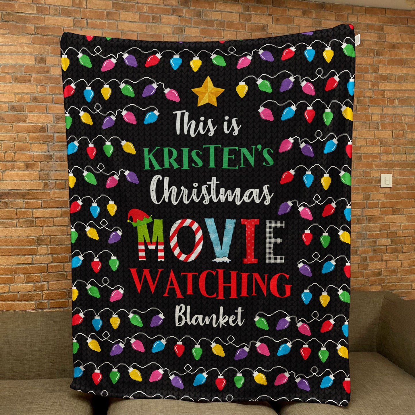 This Is My Christmas Movie Watching Blanket - Personalized Blanket