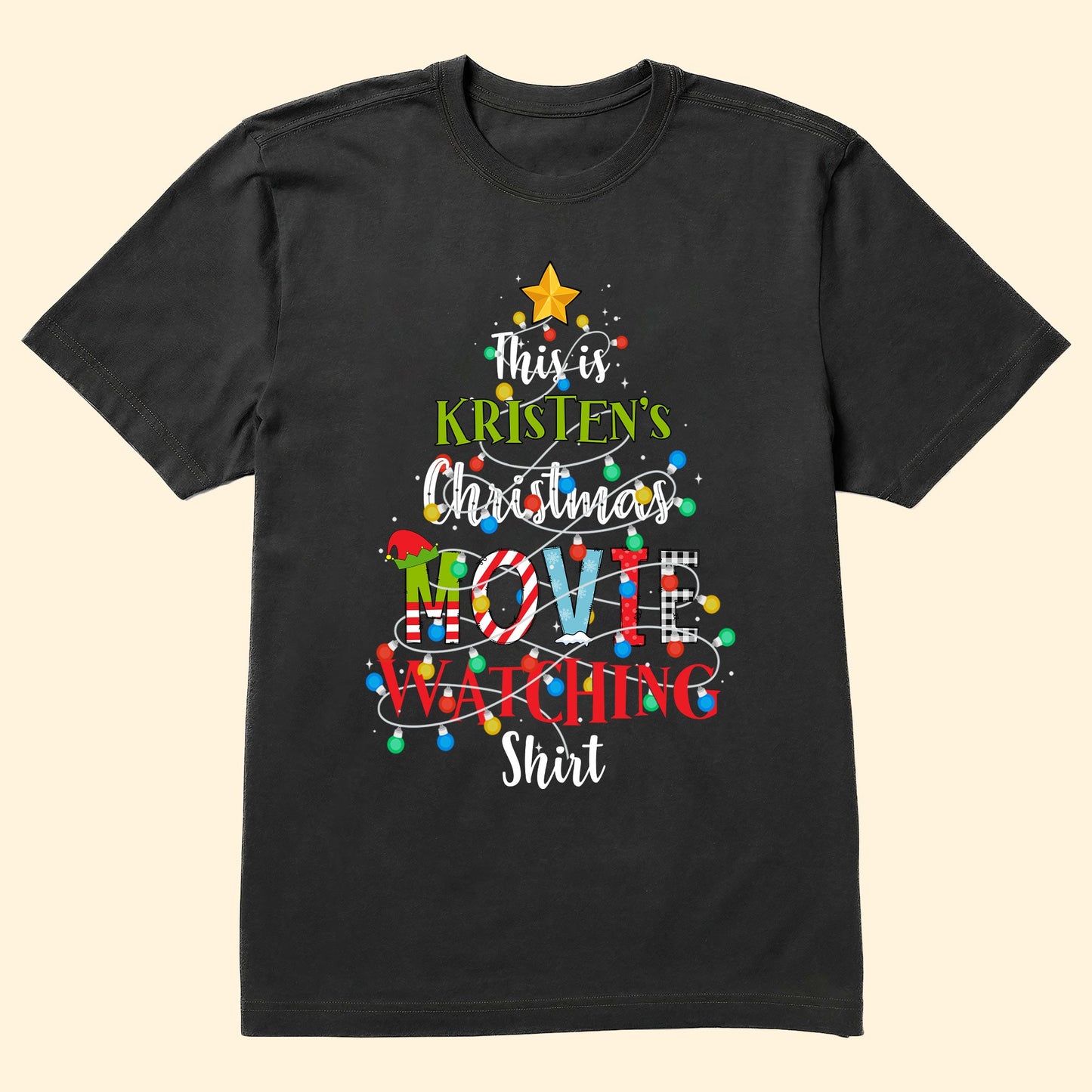 This Is My Christmas Movie Watching Shirt - Personalized Shirt