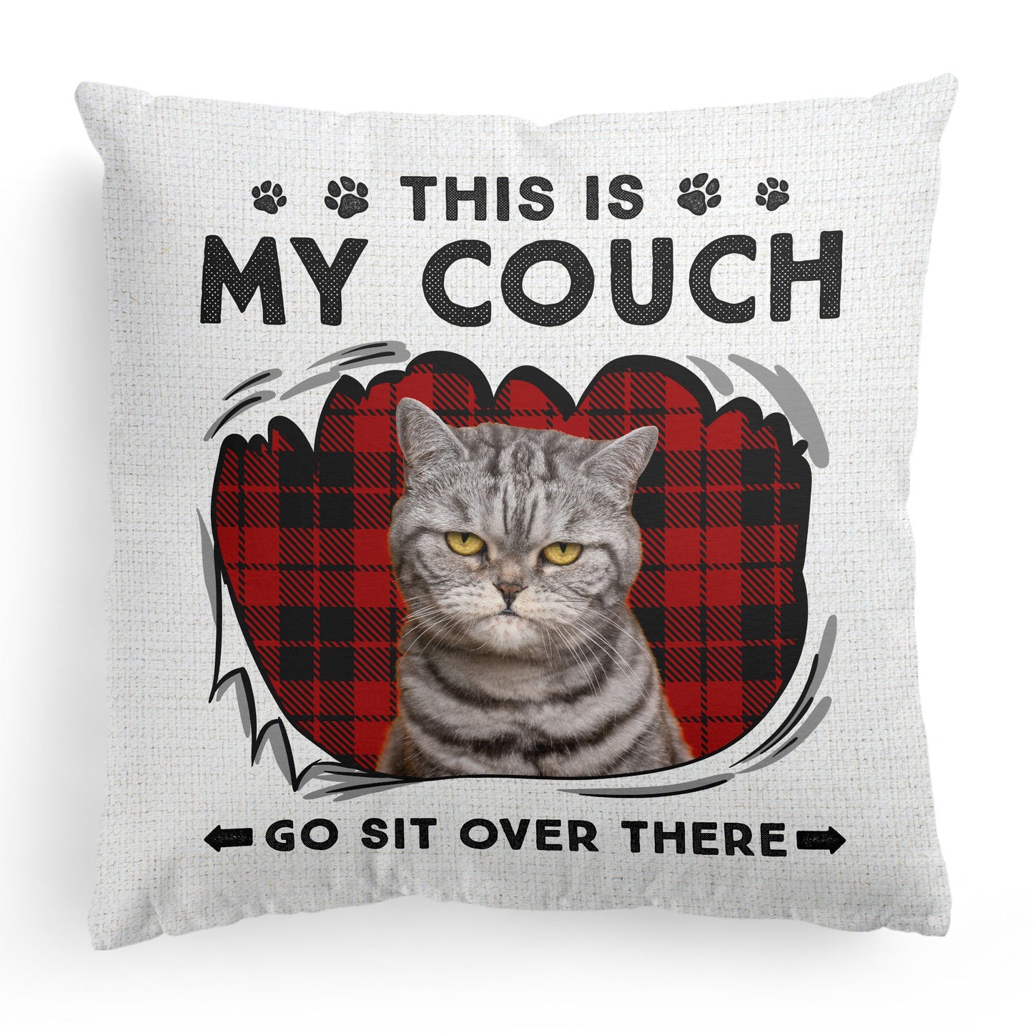 This Is My Couch - Personalized Photo Pillow (Insert Included)