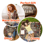 This Is My Favorite Book Reading Blanket - Personalized Blanket