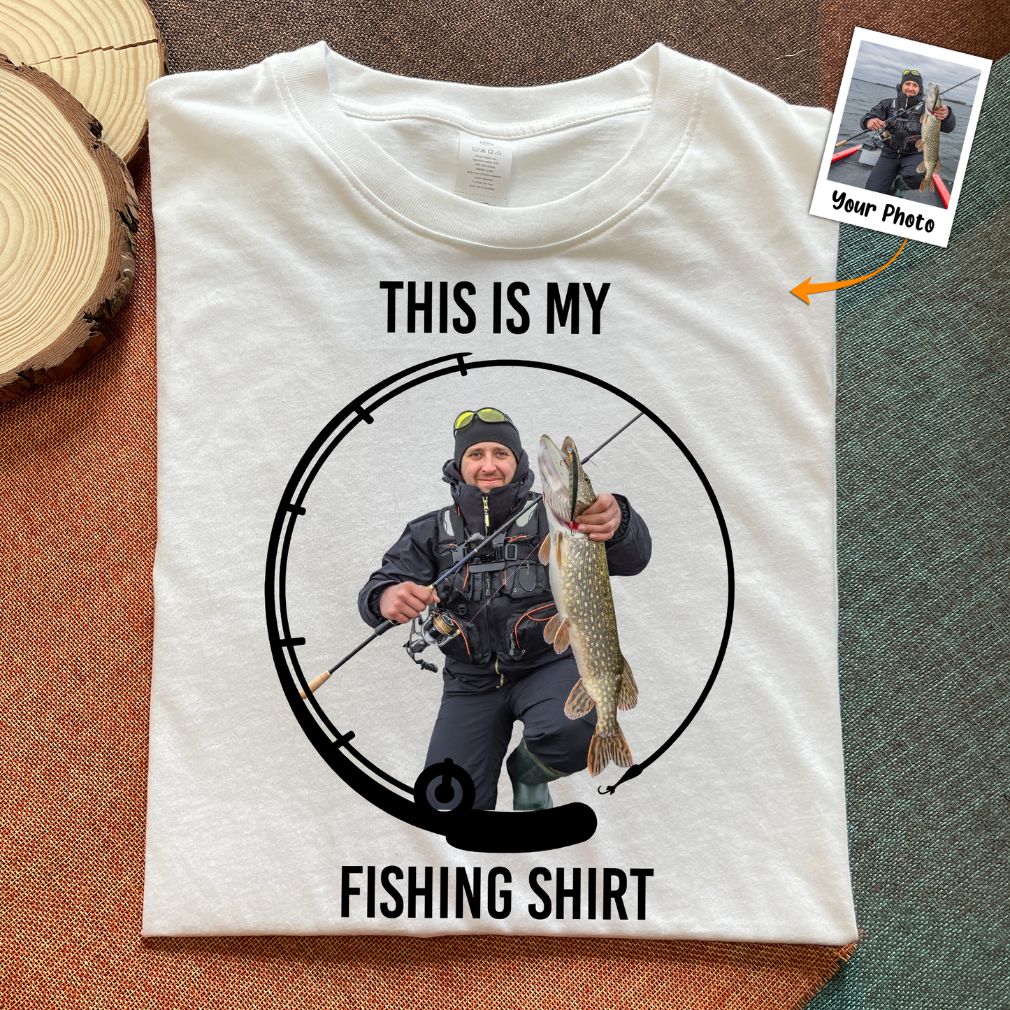 This Is My Fishing Hoodie Fishing Shirt - Personalized Photo Shirt