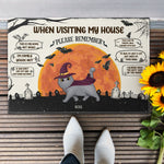 This Is My Home Not Yours - Personalized Doormat - Home Decor, Halloween Gift For Cat Lovers